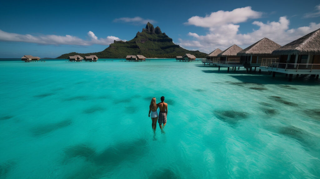 In the blissful paradise of Bora Bora a young middle b8f9ab89 fc87 41e9 b301 61666f715824