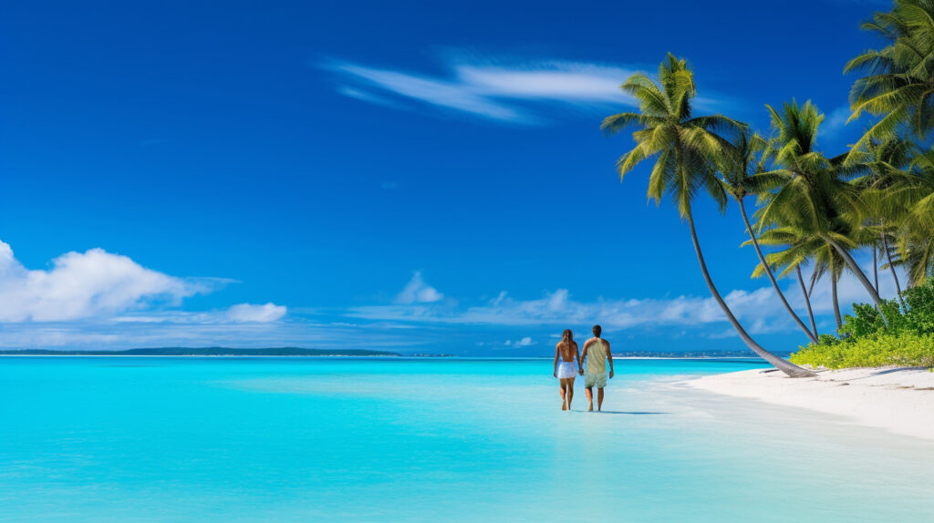 In the breathtaking Cook Islands a middle aged young e37c3cfd 0760 42fc 85c4 20ce5d7a11b4